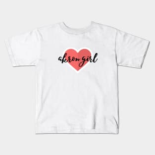 akron girl love Kids T-Shirt